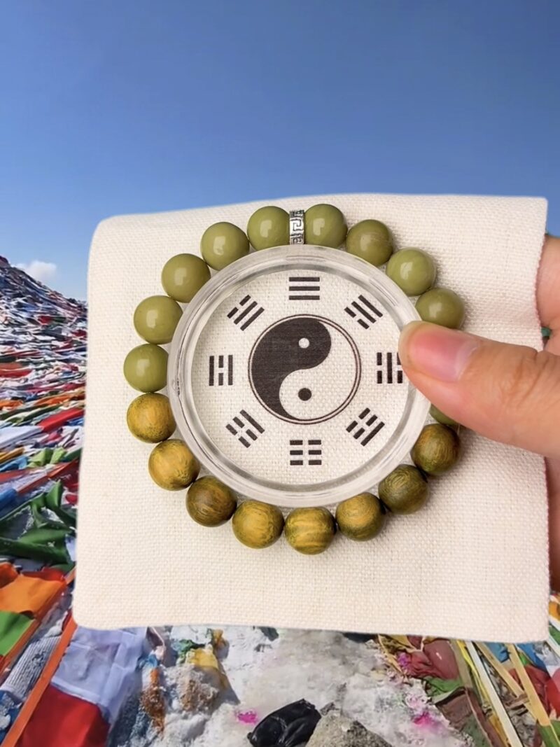 🌳목(木)을 보완 – 알라산 녹단목 팔찌 (축복 완료) - 이미지 2